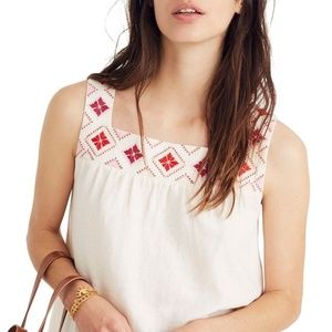 Madewell Embroidered Island Tank